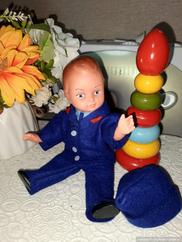 Редкая, винтажная куколка AH/G -ГДР 70-х годов. Новая в упаковке ( Наверное это адмирал) (фото 6)