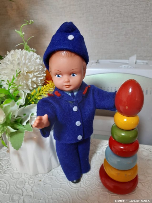 Редкая, винтажная куколка AH/G -ГДР 70-х годов. Новая в упаковке ( Наверное это адмирал) (фото 2)