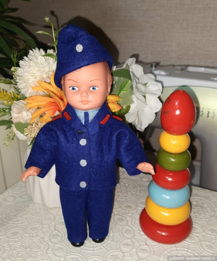 Редкая, винтажная куколка AH/G -ГДР 70-х годов. Новая в упаковке ( Наверное это адмирал) (фото 10)