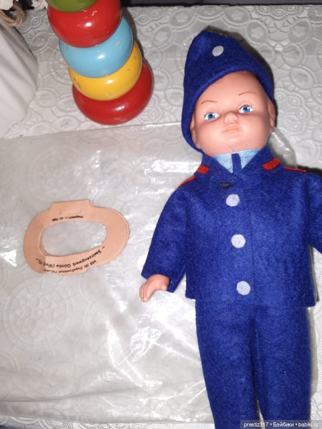 Редкая, винтажная куколка AH/G -ГДР 70-х годов. Новая в упаковке ( Наверное это адмирал) (фото 9)