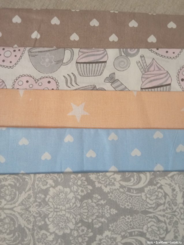 Лот ткани хб для кукольного рукоделия (фото 4)