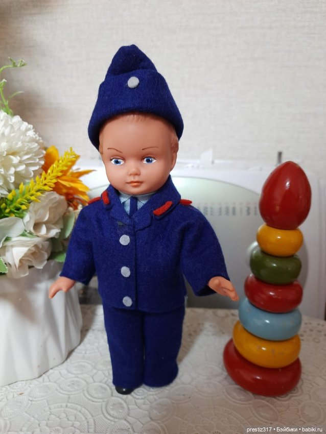 Редкая, винтажная куколка AH/G -ГДР 70-х годов. Новая в упаковке ( Наверное это адмирал)