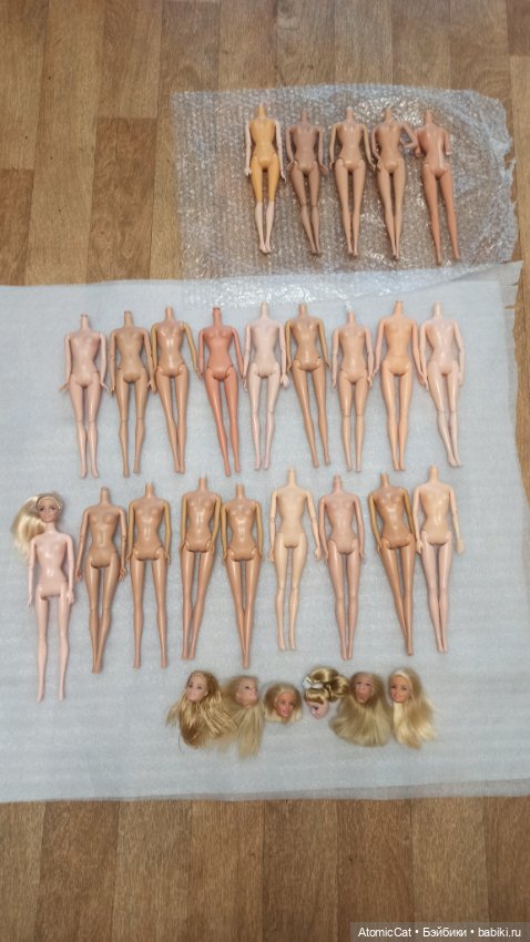 Большой лот тел кукол типа барби