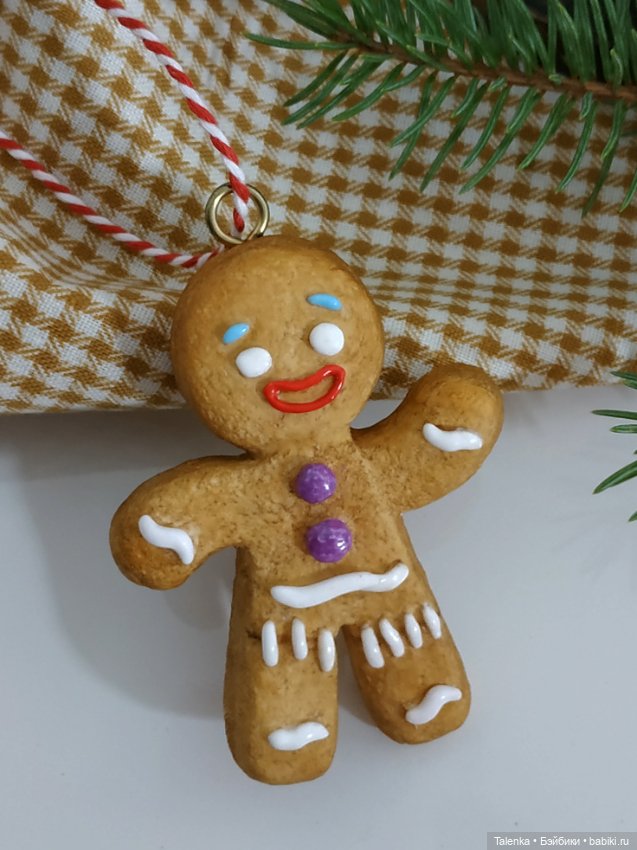 Елочная игрушка Пряня из Шрэка (Shrek Gingy) (фото 2)