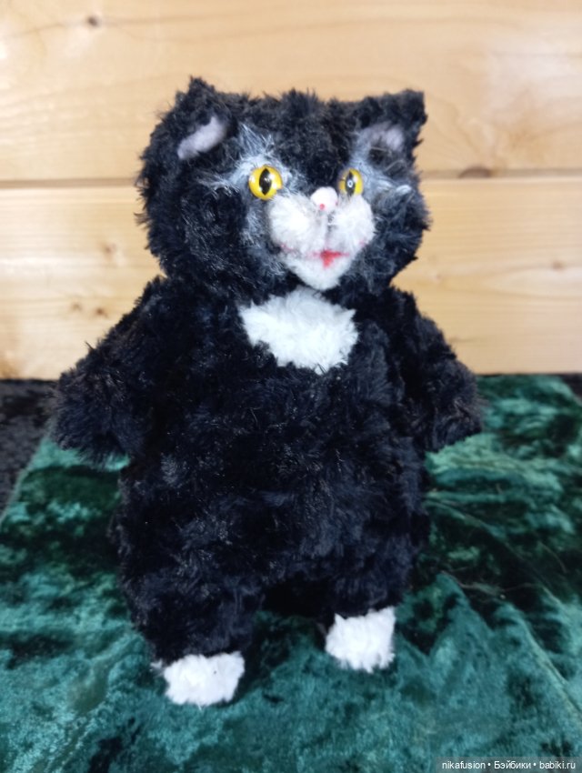 Игрушка Кот злодей, толстенький и мягкий граф Дракула, авторская (фото 6)