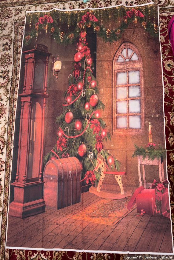 Фотофон новогодний — Аксессуары для кукольных фотосессий