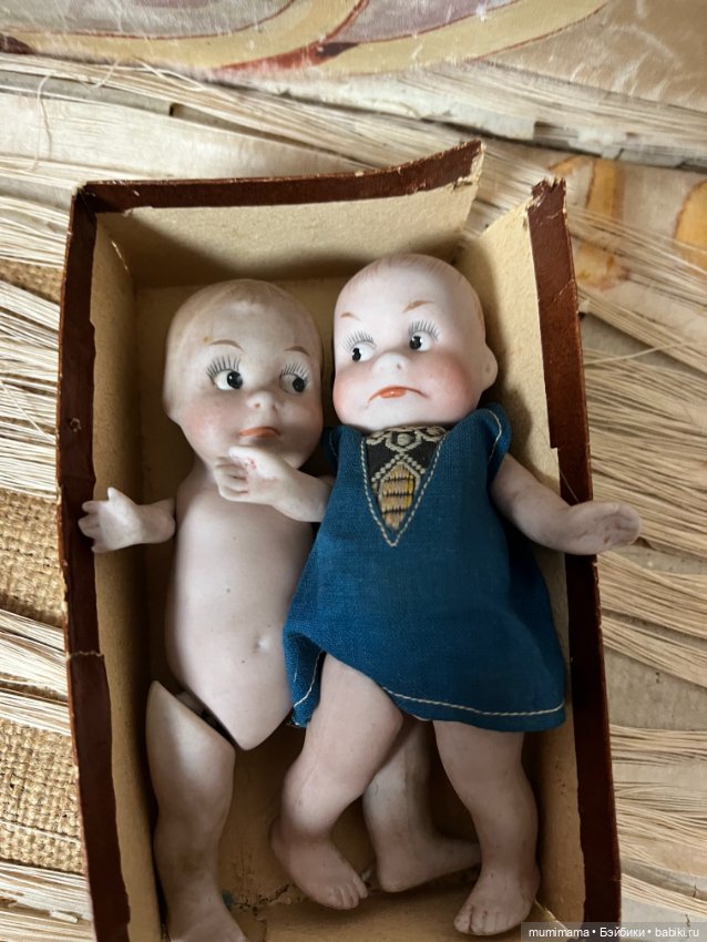 2 Хорошеньких Гуглика 9542-9543 периода 1915-20 рост 12 см (фото 9)