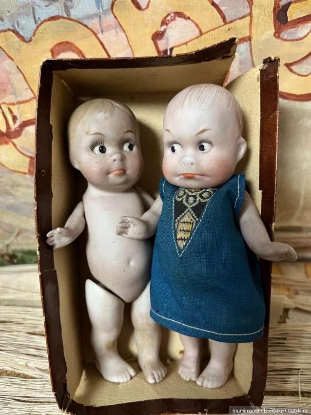 2 Хорошеньких Гуглика 9542-9543 периода 1915-20 рост 12 см (фото 6)