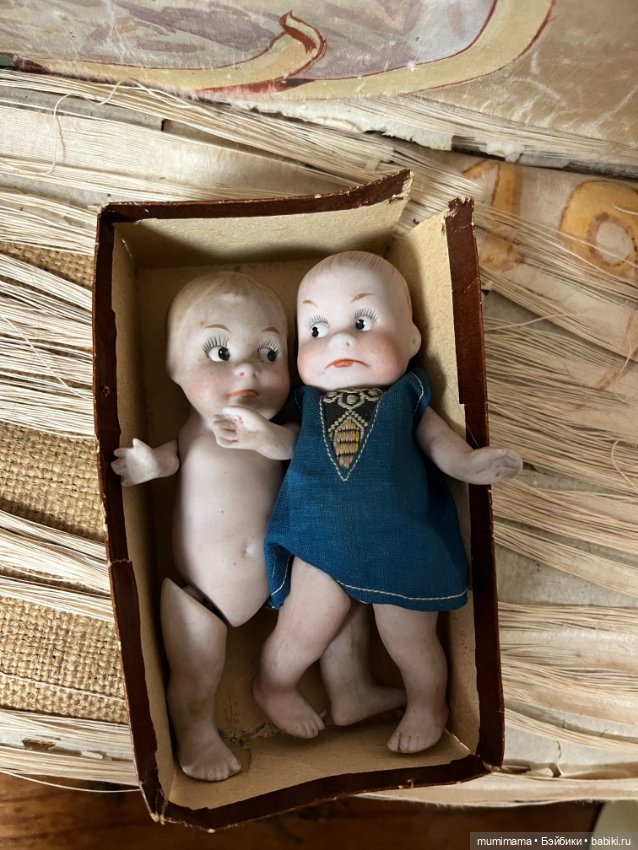 2 Хорошеньких Гуглика 9542-9543 периода 1915-20 рост 12 см (фото 10)