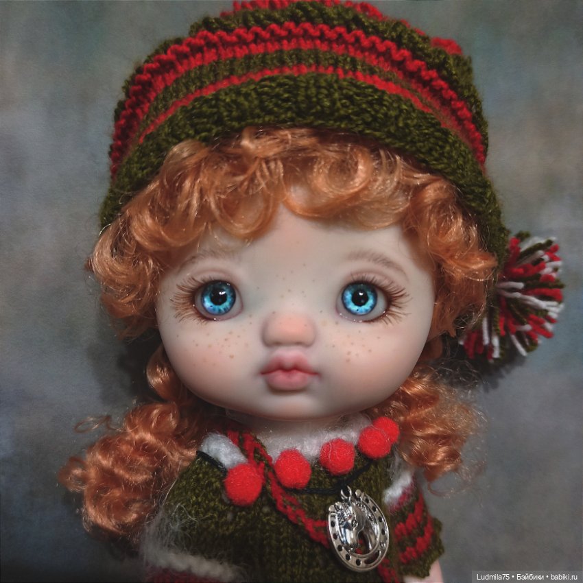 Новогодняя гномочка — Шарнирные куклы (не BJD) (фото 2)