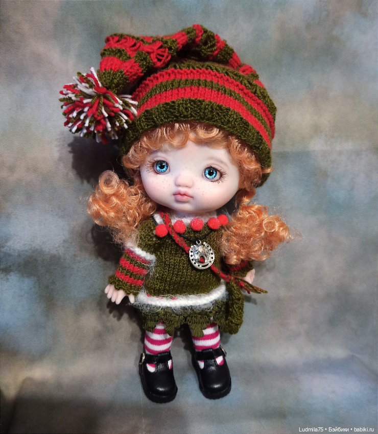 Новогодняя гномочка — Шарнирные куклы (не BJD) (фото 10)