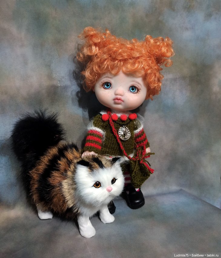 Новогодняя гномочка — Шарнирные куклы (не BJD) (фото 6)