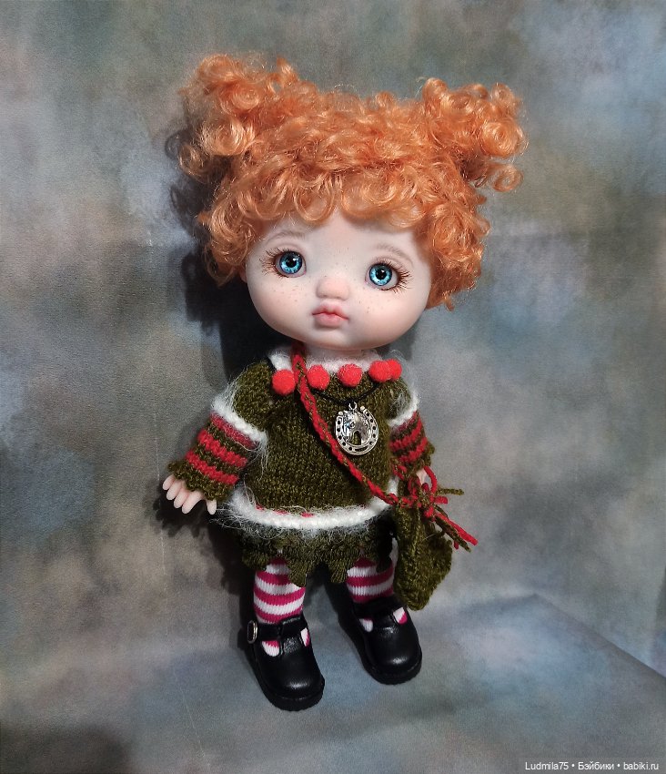 Новогодняя гномочка — Шарнирные куклы (не BJD) (фото 5)