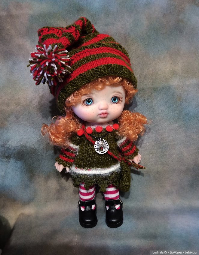Новогодняя гномочка — Шарнирные куклы (не BJD) (фото 8)