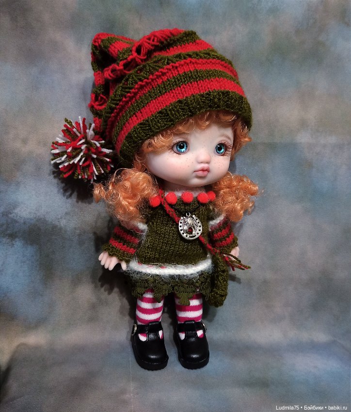 Новогодняя гномочка — Шарнирные куклы (не BJD)