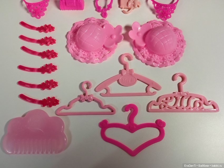 Мега большой лот супер розовых мелочей для 1/6 (фото 2)