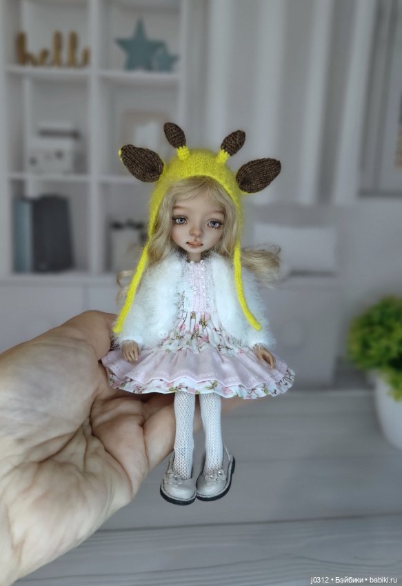 Шапочки для Жу или кукол окружностью головы 9 см (фото 3)