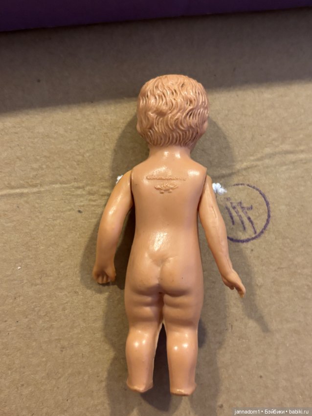 Ранняя куколка Schildkrot из толстого целлулоида, высота 9 см (фото 8)