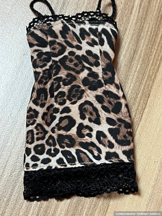 Продам леопардовое платье на кукол бжд (фото 4)