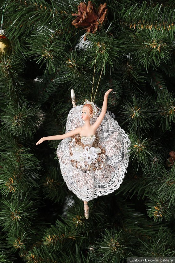 Елочная игрушка Балерина Адажио (фото 3)