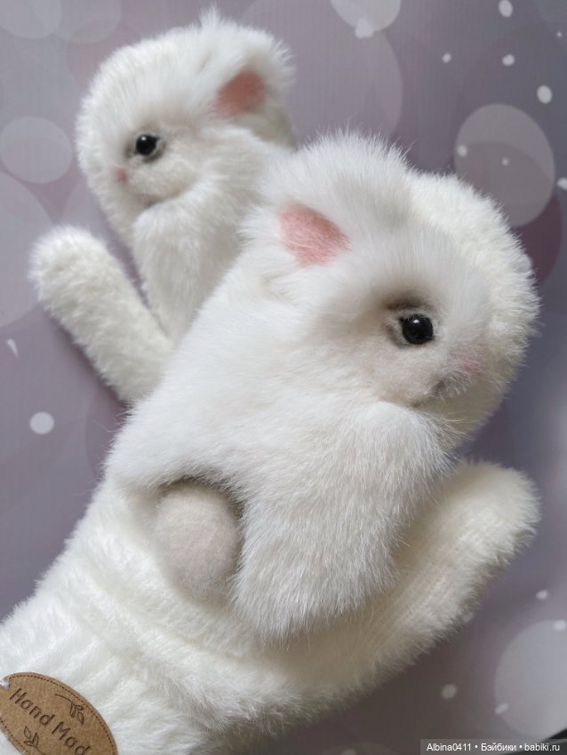 Варежки зайчики — Авторские игрушки