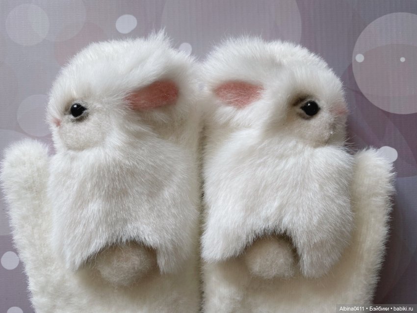 Варежки зайчики — Авторские игрушки (фото 2)