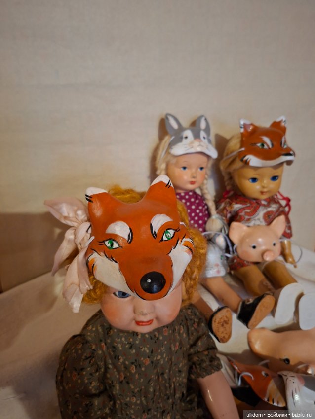 Маски для кукол, двух размеров