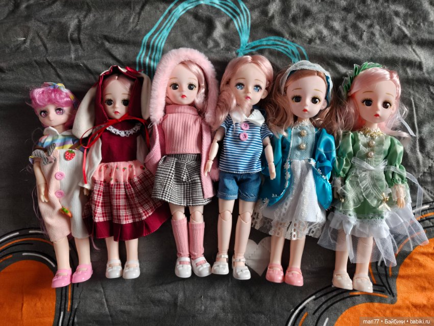 Лот из 6 шарнирных кукол — Шарнирные куклы (не BJD)