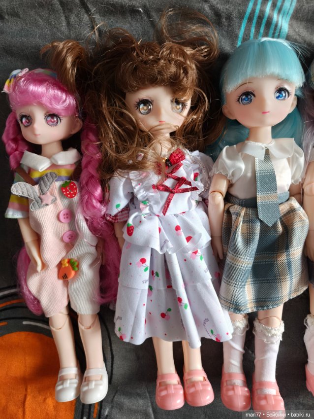 Лот из 7 шарнирных кукол Аниме (фото 2)