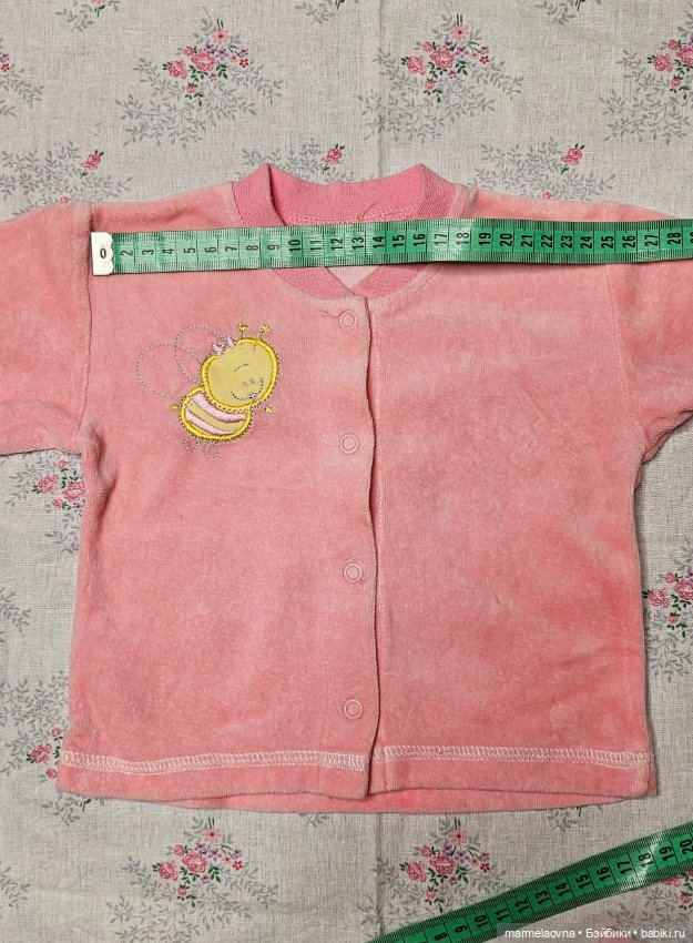 Велюровый костюм с шапочкой для куклы или малыша 55-65см (фото 4)