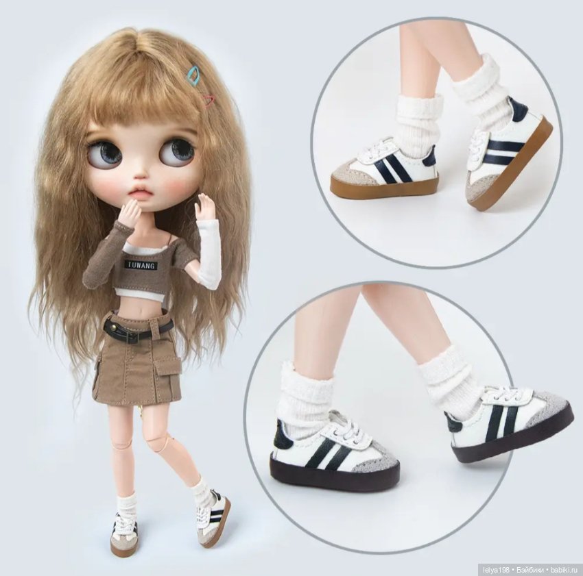 Чудесные кроссовки для куклы. Очень красивые и реалистичные (фото 2)