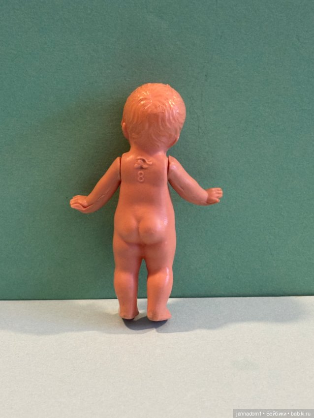 Редкая целлулоидная куколка кьюпи мальчик Minerva, высота 8 см (фото 3)
