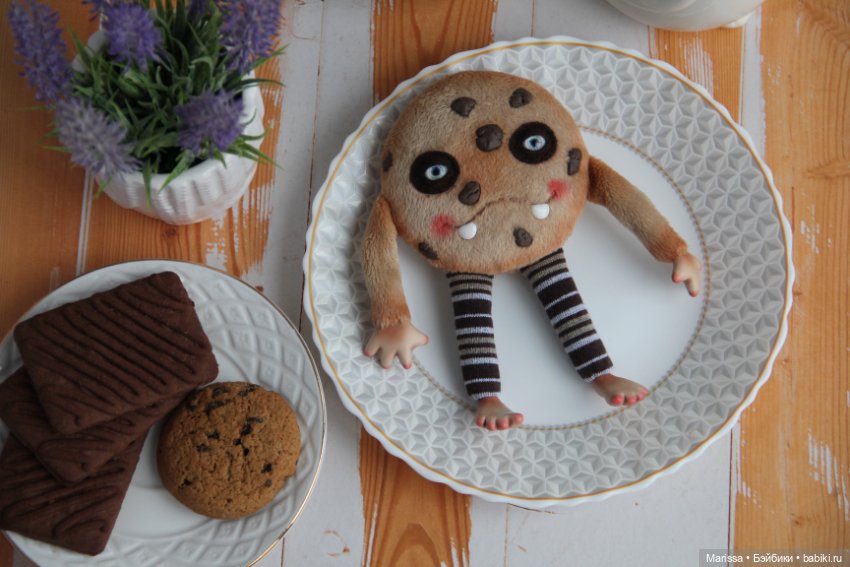 Печенька с кусочками шоколада