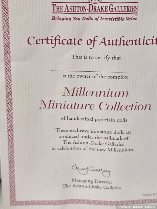 Малышка от Linda Worrall для Ashton Drake Galleries