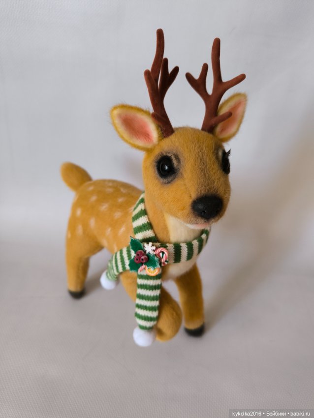 Олень новогодний 30 см — Авторские игрушки (фото 5)