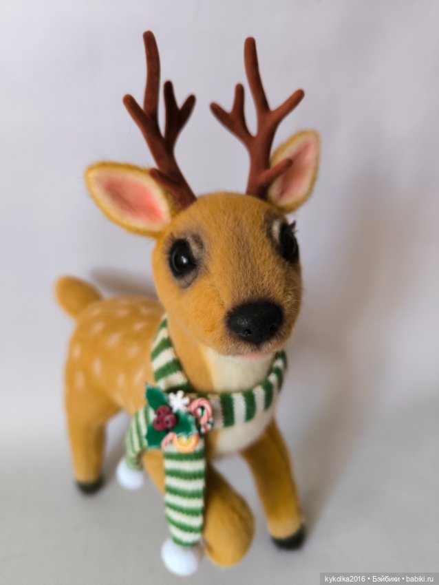 Олень новогодний 30 см — Авторские игрушки (фото 4)