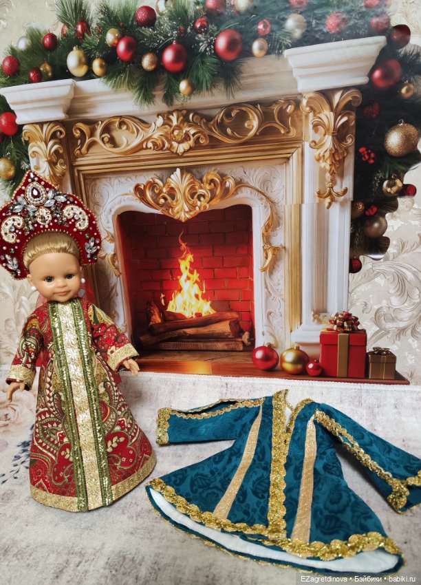 Комплект с кокошником для Paola Reina Паола Рейна 32-34 см Княжна (фото 7)