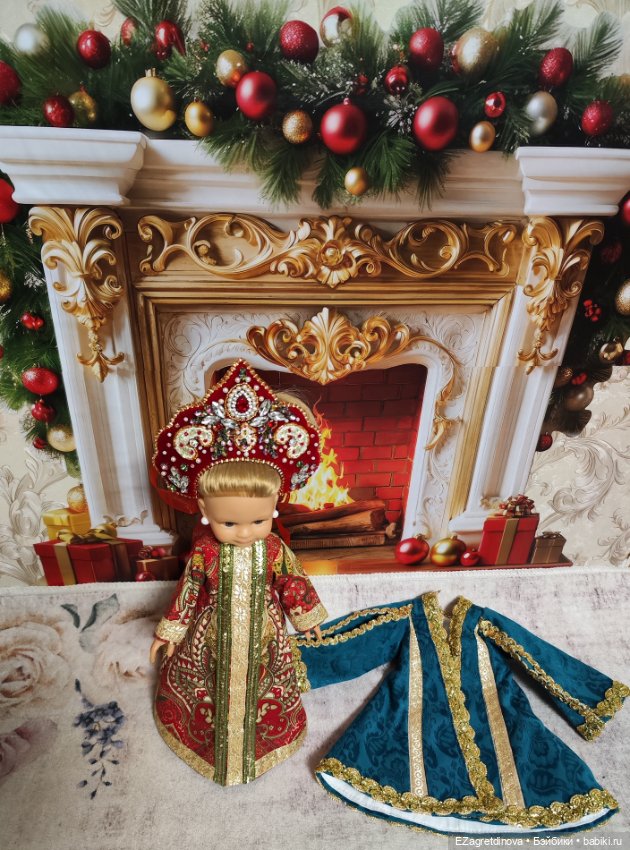 Комплект с кокошником для Paola Reina Паола Рейна 32-34 см Княжна (фото 5)