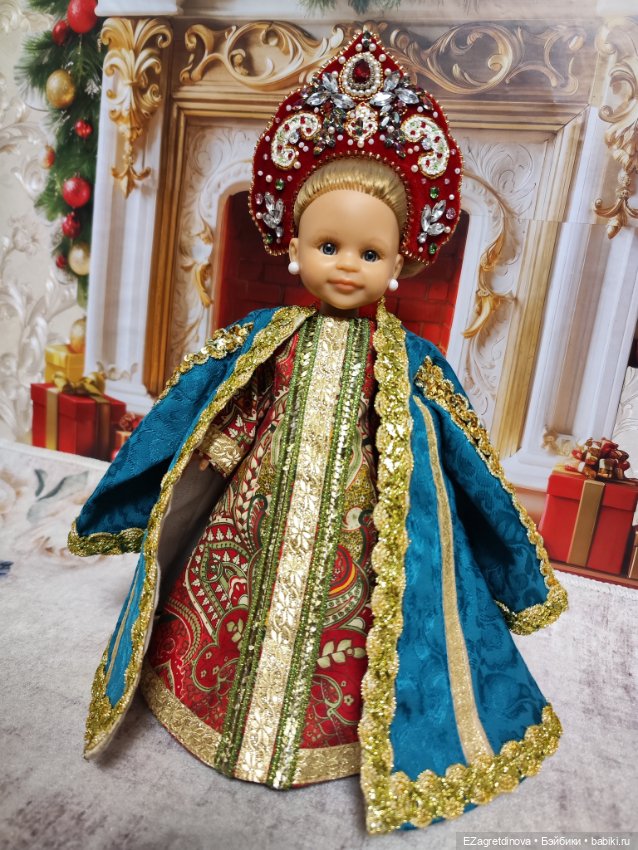 Комплект с кокошником для Paola Reina Паола Рейна 32-34 см Княжна (фото 10)