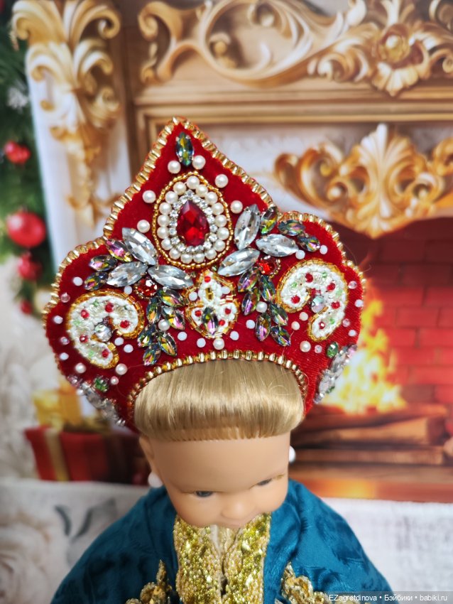 Комплект с кокошником для Paola Reina Паола Рейна 32-34 см Княжна