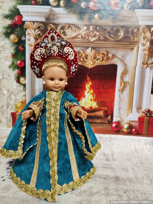 Комплект с кокошником для Paola Reina Паола Рейна 32-34 см Княжна