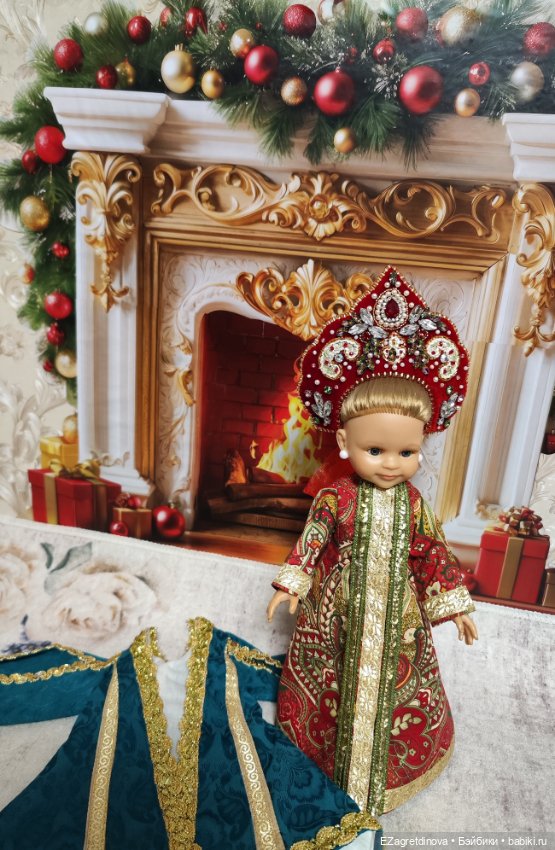 Комплект с кокошником для Paola Reina Паола Рейна 32-34 см Княжна (фото 8)