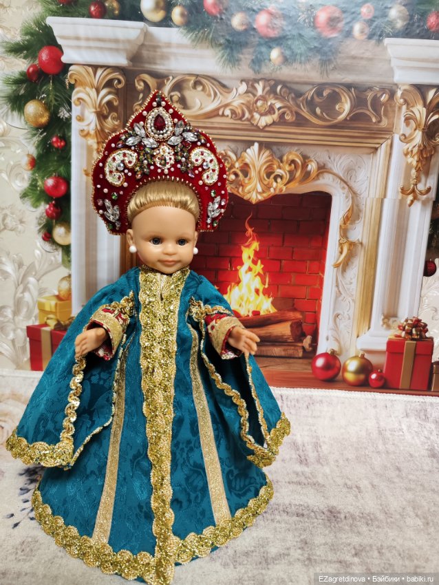 Комплект с кокошником для Paola Reina Паола Рейна 32-34 см Княжна