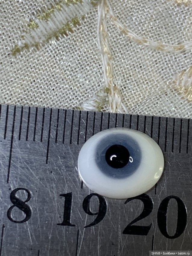 Глаза рыбки стекло 12 мм серо синие (фото 7)