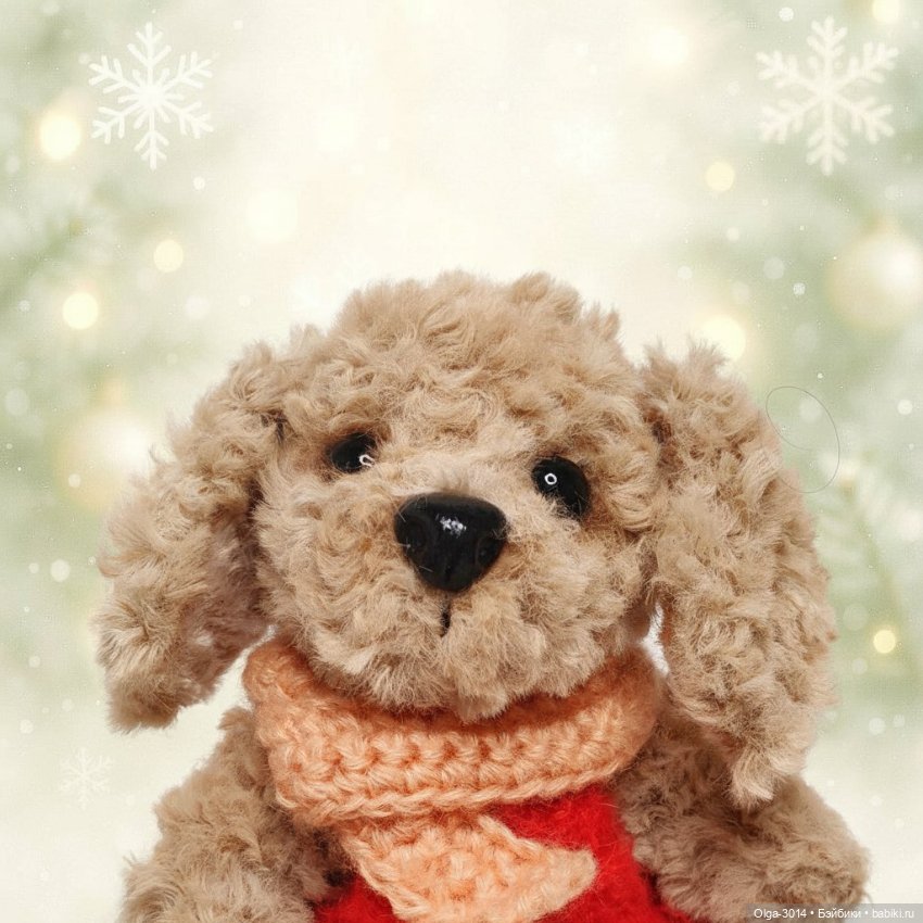 Щенок спаниель, мягкая игрушка ручной работы (фото 4)