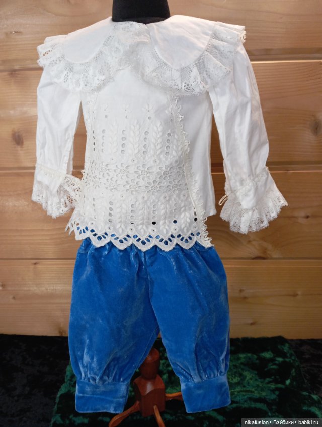 Одежда костюм на антикварного пупса мальчика