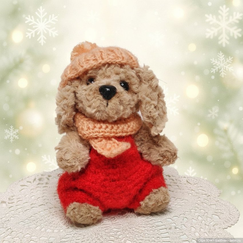 Щенок спаниель, мягкая игрушка ручной работы (фото 3)