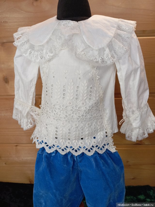 Одежда костюм на антикварного пупса мальчика (фото 2)