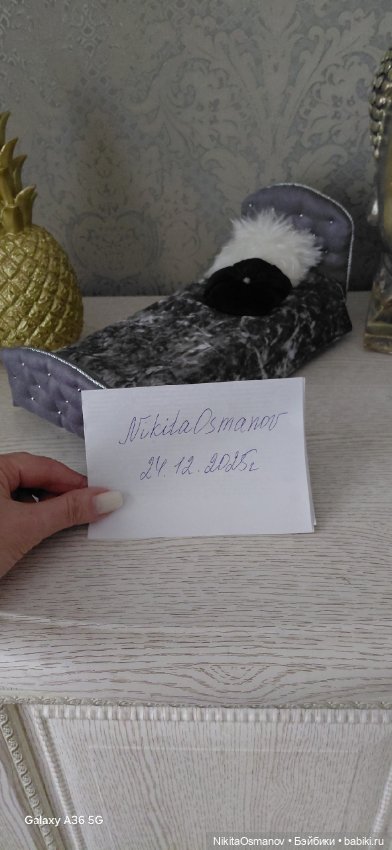 Кровать для кукол 1:6 — Кукольная мебель (фото 6)