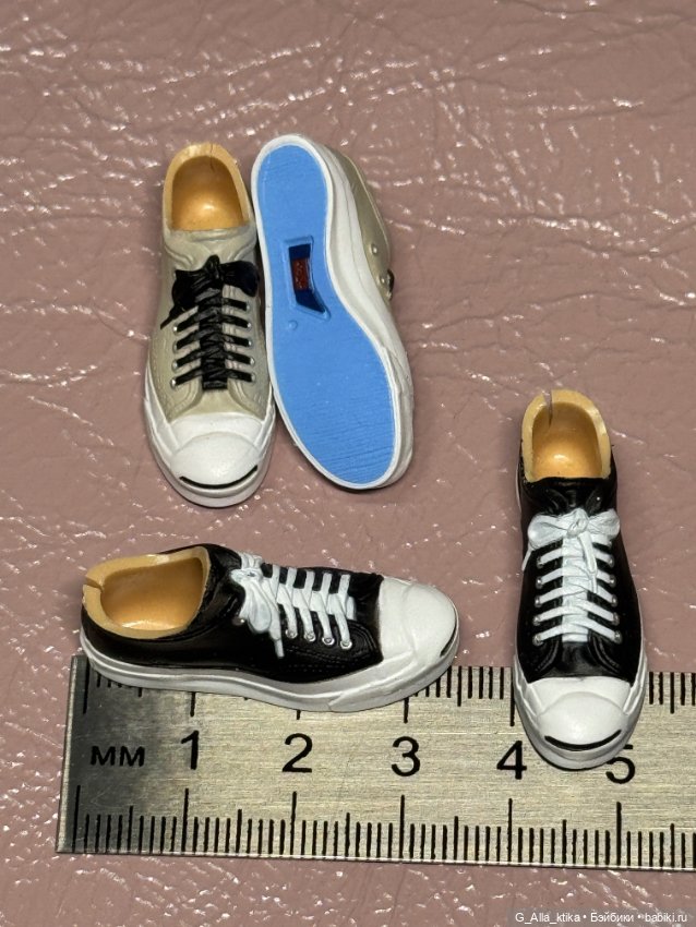 Обувь для кукол 1:6 кеды, туфли, кроссовки (фото 8)